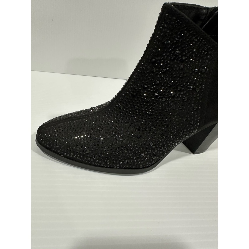 Jennifer Lopez Women’s Ankle Boots Size 6.5 Black Suede and Studs Galena - Picture 3 of 14